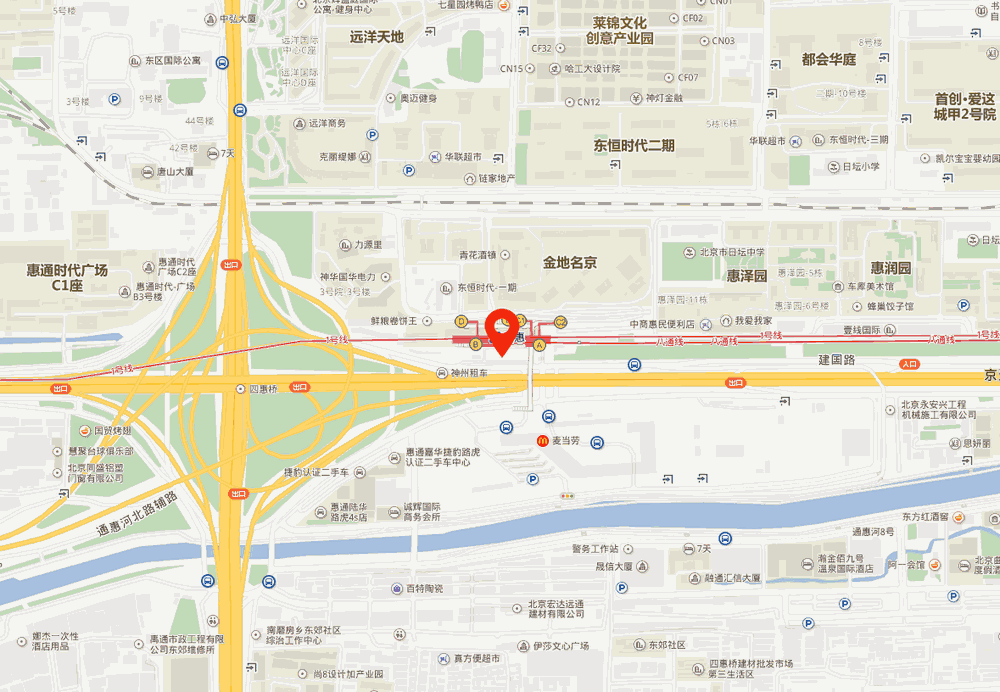 京通大厦位置地图